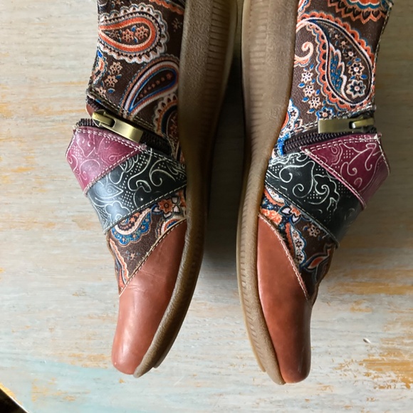 Socofy Leather Shoes Clogs Sz 42 (10-11) BEAUTIFUL detail and COMFY! - Picture 3 of 10